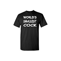 Funny World's Smallest Cock T-Shirt Gift Men's Novelty Penis Joke Tee Shirt