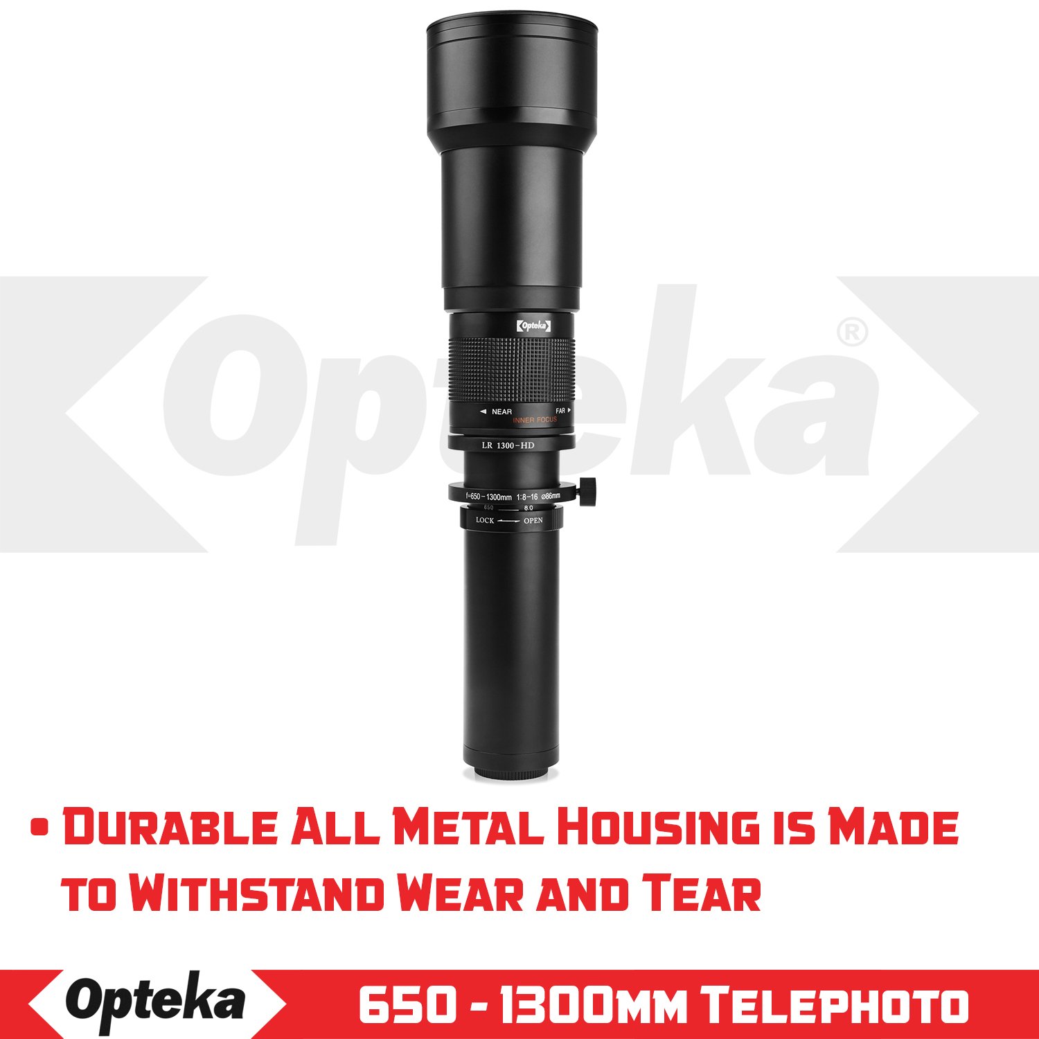 Opteka 650-2600mm f/8 High Definition Ultra Telephoto Zoom Lens for Sony E-Mount