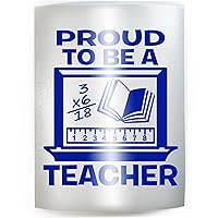 PROUD TO BE A TEACHER - PICK COLOR & SIZE - Elementary Middle High College Instructor Vinyl Decal Sticker E