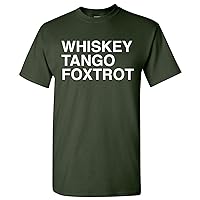 WTF, Whiskey Tango Foxtrot - Military, Army - Adult Men's Funny T Shirt