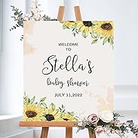 Baby Shower Welcome Sign, Gender Neutral Signage, Sunflower Welcome Lawn Poster, Girl Baby Shower Party Supplies, Boy Baby Shower Decorations, Custom Welcome Sign, Baby Girl Banner