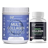 Healthy Living Proteins Bundle - 16oz Multi Collagen Powder & 90ct Multi Collagen Gummies