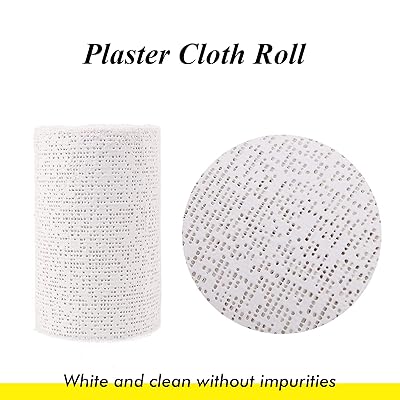 Plaster Cloth Rolls, 500gsm Plaster Strip, Plaster Gauze Bandages for Craft  Projects, Mask Making, Belly Casts, Body Molds, 4inch x180inch, 8 Pack