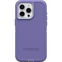 iPhone 15 Pro MAX (Only) Defender Series Case - MOUNTAIN MAJESTY (Purple), screenless, rugged & durable, with port protection, includes holster clip kickstand
