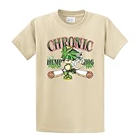 Marijuana Chronic The Hemp Hog Funny Men's Weed Pot Smoke 420 Short Sleeve T-Shirt-Tan-XL
