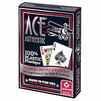 1060 Ace 100% Plastic Playing Cards Assorted Colors