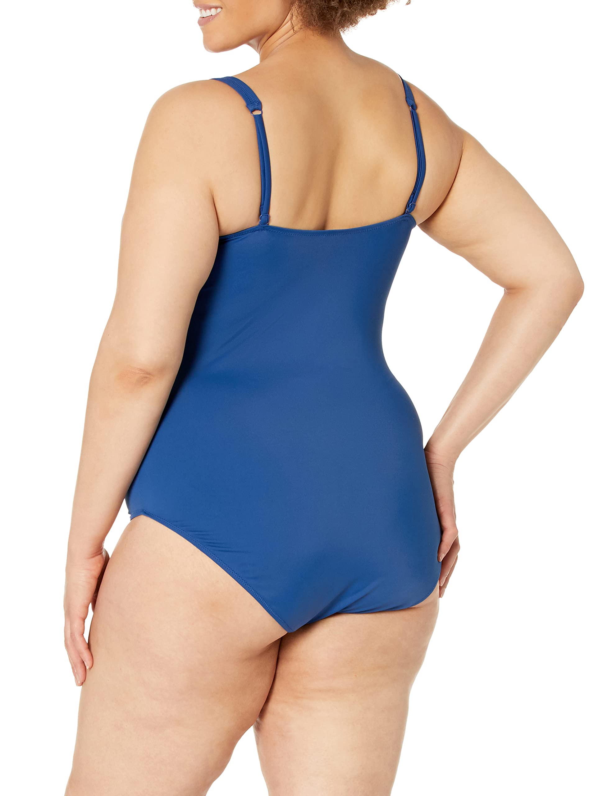 Amazon Essentials Women's V-Neck Swimsuit