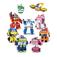 Robocar Poli 9 Pack Transforming Robot Toys, 4