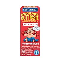 Boudreaux's Butt Paste Maximum Strength Diaper Rash Ointment, 2 Ounce Tube
