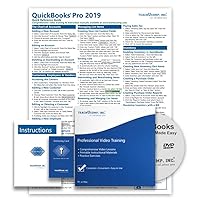 Learn QuickBooks Desktop Pro 2019 DELUXE Training Tutorial Course Package- Video Lessons, PDF Instruction Manual, Printed and Laminated Quick ... Materials, and Certificate of Completion