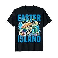 Easter Island Vacation Polynesian Sea Turtle Chile Trip T-Shirt