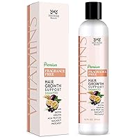 Nourish Beaute Vitamins Premium Shampoo for Hair Loss to Promote Hair Regrowth, Volume and Thickening with Biotin, DHT Blockers and Antioxidants for Men and Women 10 Ounces, Fragrance Free, 1 Count