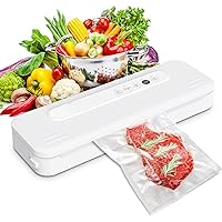 Vacuum Sealer Machine, Automatic Air Sealing for Food Storage, Build-in Cutter, Moist Food Preservation Modes，Food Saver Vacuum Sealer