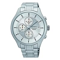 Seiko Unisex Adult Chronograph Quartz Watch with Stainless Steel Strap SKS535P1