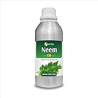 Neem Oil (Azadirachta Indica) Essential Oil 100% Pure & Natural Undiluted Unrefined Uncut Organic Standard Oil Therapeutic Grade Oil Aromatherapy Bulk Oil 500 ML