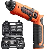 VEVOR Cordless Screwdriver,8V 7Nm Electric Screwdriver Rechargeable Set with 82 Accessory Kit and Charging Cable,Screw Gun with 20+1 Torque Setting & Twistable Handle for Home DIY.