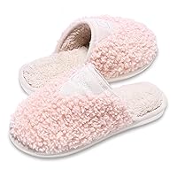 Cozy Fuzzy Slippers for Women Indoor and Outdoor Non Slip Memory Foam House Shoes Christmas Gift for Women Mom Girlfriend Daughter