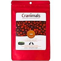 Gold Cranberry Powder for Cats - Vegan DHA Omega 3, Urinary Health Support - Two Pure Ingredients, No Additives - Replace Fish Oil with Cranberry Antioxidants, for recurrent UTIs, 4.2 Oz