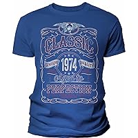 50th Birthday Gift Shirt for Men - Classic 1974 Aged to Perfection - 50th Birthday Gift