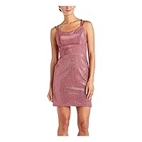 MORGAN & CO Womens Pink Sleeveless Short Party Dress Juniors 0