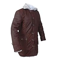 F&H Kid's Bane Genuine Distressed Leather Shearling Coat
