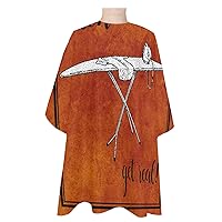 Laundry Room Barber Cape - Salon Hair Cutting Cape for Women, Men, Kids, Adults, Ironing Rack Red-Brown Decor Haircut Cape with Adjustable Elastic Neckline Hairdressing Stylist Cape Gown Accessories