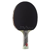 JOOLA Omega Speed - Table Tennis Racket for Advanced Training with Flared Handle - Tournament Level Ping Pong Paddle with Vizon Table Tennis Rubber- Designed for Speed