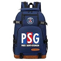 PSG Graphic Laptop Bag Student Lightweight Bookbag,Teens Mbappe Daily Rucksack Football Star Knapsack