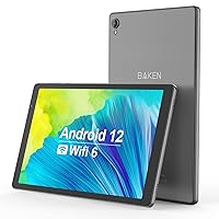 10.1 Inch Android 12 Tablets, 32GB ROM 256GB SD Card Expand, 6000mah Battery, Quad-Core Processor 2GB RAM Tableta, 2.4G WiFi, Dual Camera IPS HD Touch Screen Android Tablet(Gray)