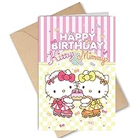 Kitty Birthday Card Greeting Card Cute Greeting Cards Invitation Cards Blank Inside with Envelopes for Kids Girls Sister Friends 8 x 5.3 inch(20x13.5cm)