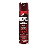 Repel Tick Defense, Repels Ticks & Mosquitos For Up To 10 Hours, Keep Ticks Away, (Unscented Aerosol Spray) 6.5 fl Ounce