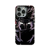 Luxury Hot Anime Phone Case for iPhone with Laser Blue Light Effect Smooth Design Drop Protection Translucent Hard Cover (06,for iPhone 13)