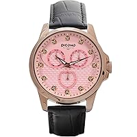 PICONO Bulky Series - Multi Dial Water Resistant Analog Quartz Watch - No. 4006 (Rose Gold - Pink)