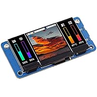 Waveshare Triple LCD HAT for Raspberry Pi 5/4B/3B+/3B/Zero W/Zero 2W, Onboard 1.3inch IPS LCD 240x240 Main Screen and Dual 0.96inch IPS 160x80 Resolution LCD Secondary Screens, SPI Interface