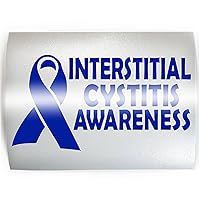 Interstitial Cystitis AWARENESS Blue Ribbon - PICK YOUR COLOR & SIZE - Vinyl Decal Sticker E