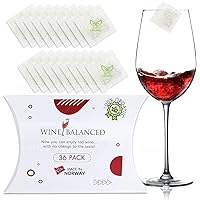 Norway's Secret! Organic Wine Filter! | No More Wine Drops or Wands! Sulfite And Histamines Remover (36 Pack) - All Natural Purifier Filters Stops Red Wine Headaches & Hangover