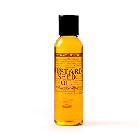 Mystic Moments | Mustard Seed Carrier Oil - 125ml - Pure & Natural Oil Perfect for Hair, Face, Nails, Aromatherapy, Massage and Oil Dilution Vegan GMO Free