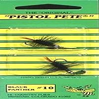 Pistol Pete Hi-Country Fishing Flies, Size 10, Black Panther