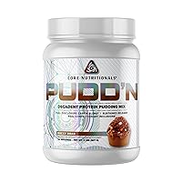 Core Nutritionals Pudd'n, Decadent Protein Pudding Mix, Full Disclosure Casein Blend, Sustained Release, 20G Protein, 27 Servings (Rocky Road, 2 lb)