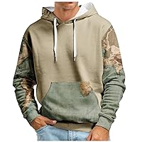 Men's Pullover Hoodies Autumn Large Hooded Digital Printed Sweater New Basic Christmas Sweater Funny, M-5XL
