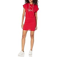Tommy Hilfiger Women's French Terry Short Sleeves Hoodie Sneaker Dress