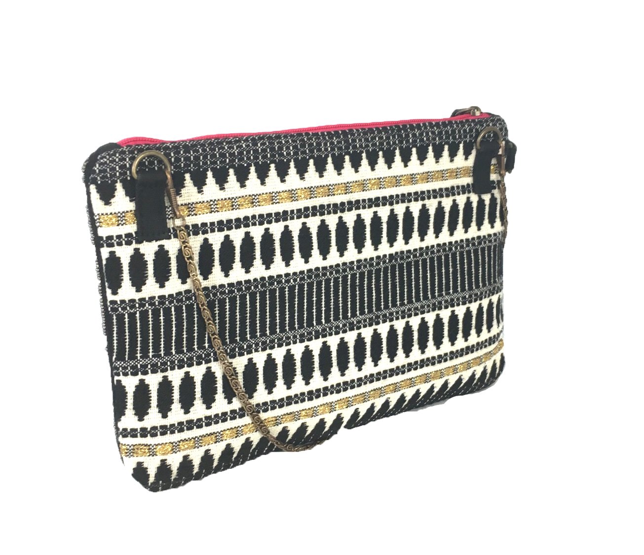 Steven Womens Danika Beaded Clutch Black Multi One Size