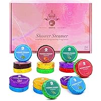 Shower Steamers Aromatherapy - MR MIRYE 24-Pack 6 Scents Shower Steamers with Essential Oils. Perfect Self-Care Gifts for Women Wife