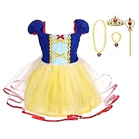 Lito Angels Princess Dress Up Costumes for Toddler Girls Christmas Halloween Fancy Party with Accessories