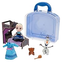 Disney Store Official Animators' Collection Elsa Mini Doll Play Set – 5 inch - Artistry with Detailed Accessories - Beloved Frozen Character in Compact Design - Creative Play for Enthusiasts