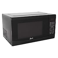 Avanti MT09V1B Microwave Oven 900-Watts Compact with 10 Power Levels and 6 Pre-Set Cooking Settings, Speed Defrost, Electronic Control Panel and Glass Turntable, 0.9 Cu.Ft., Black