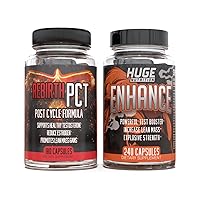 Huge Supplements PCT Stack - Combine Rebirth PCT & Enhance - Potent PCT Supplements for Men