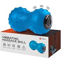 Vibrating Peanut Massage Ball, Double Lacrosse Massage Ball Foam Roller | Peanut Ball Massager for Spine, Back, Recovery, Mobility, Myofascial Release, Deep Tissue Neck Trigger Point Therapy