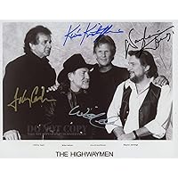 The Highwaymen Photograph 11 X 14 | Johnny Cash | Waylon Jennings | Willie Nelson | Kris Kristofferson | Outlaw Country | Rare Photo | Poster Art Print