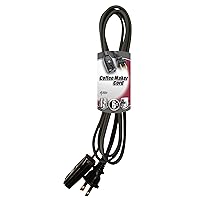 9306 HPN Small Appliance Cord, Black, 6-Foot